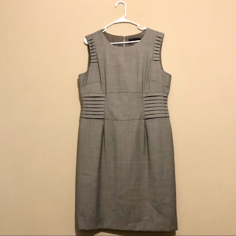 Alberto Melani Sheath Dress Sleeveless Gray 14